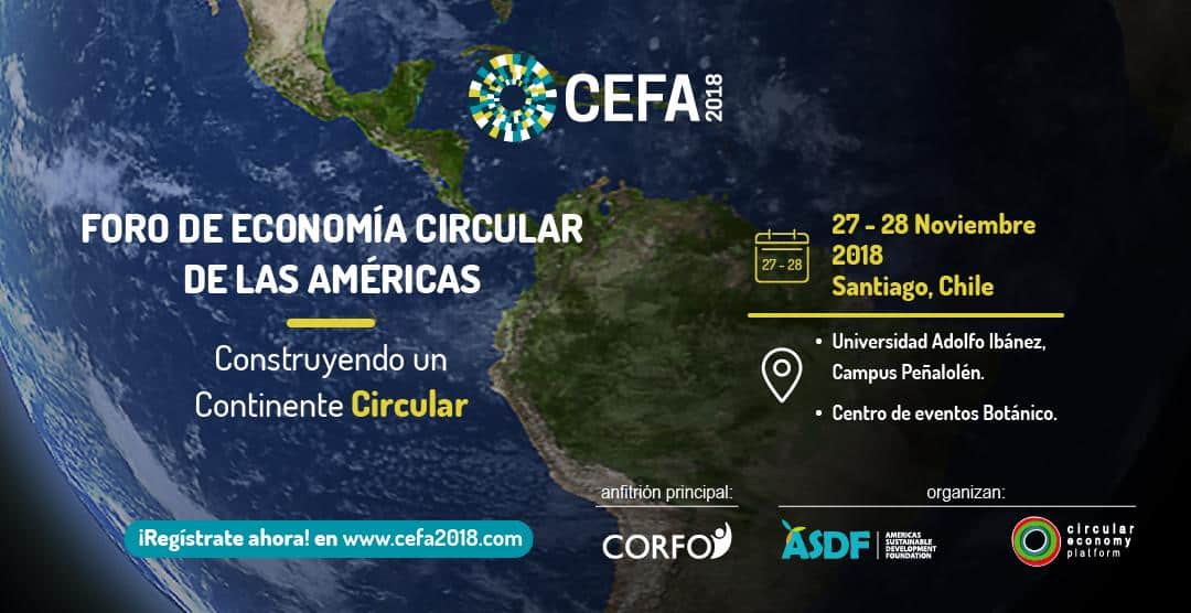 Incubadora Santiago Innova presente en el Foro de Economía Circular de las Américas