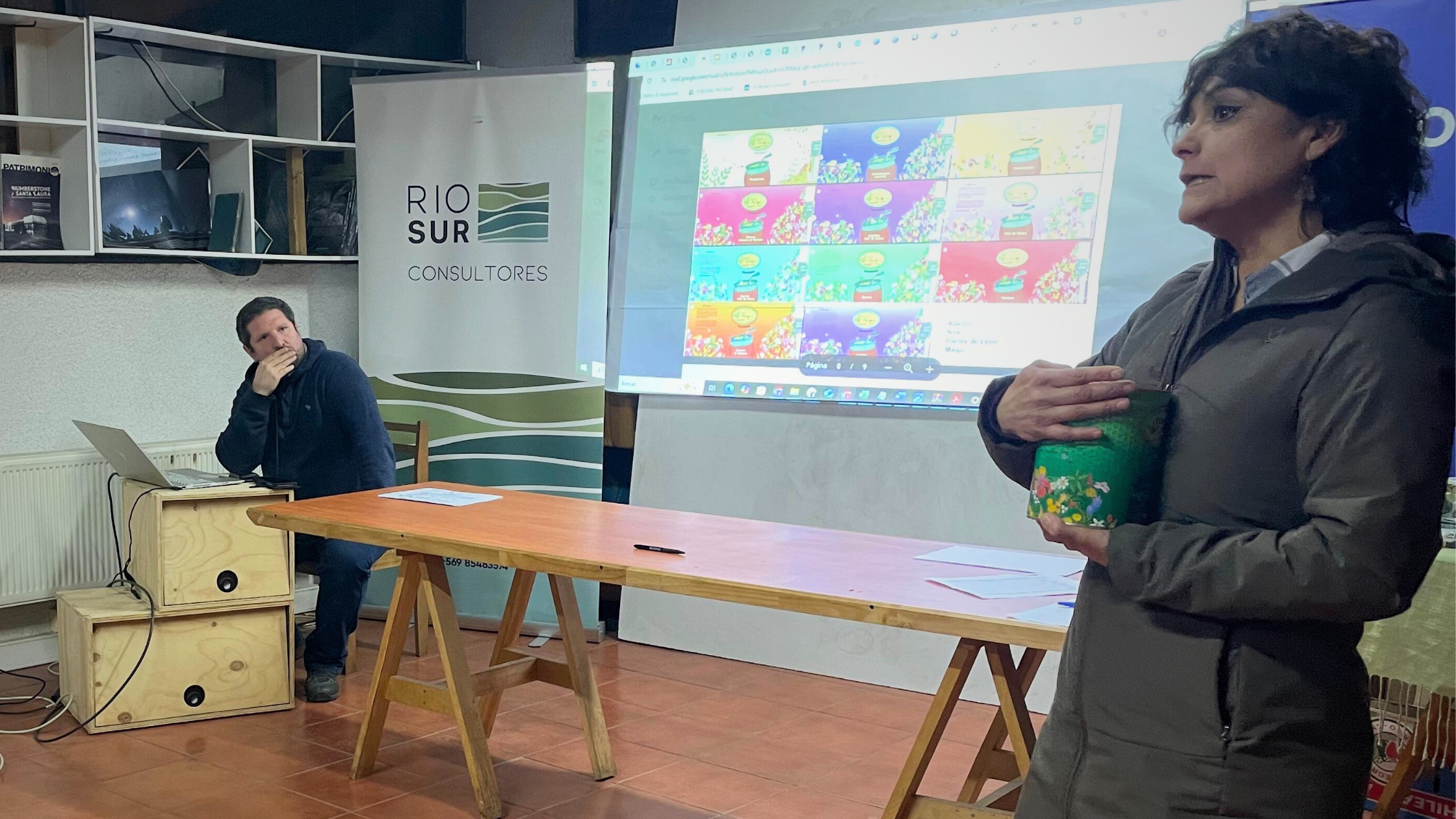 Emprendedores mayores de 40 años participando en el programa Viraliza 40+ de Corfo en Coyhaique