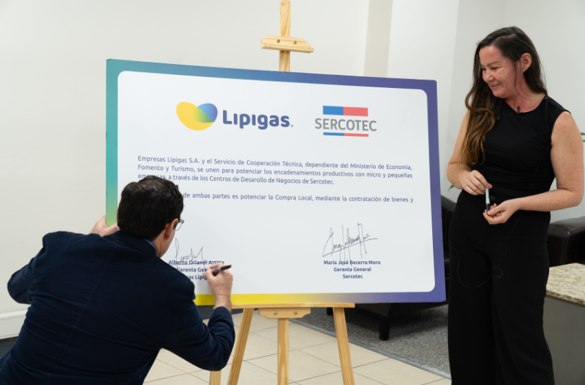  Lipigas y Sercotec firman convenio para potenciar a las micro y pequeñas empresas