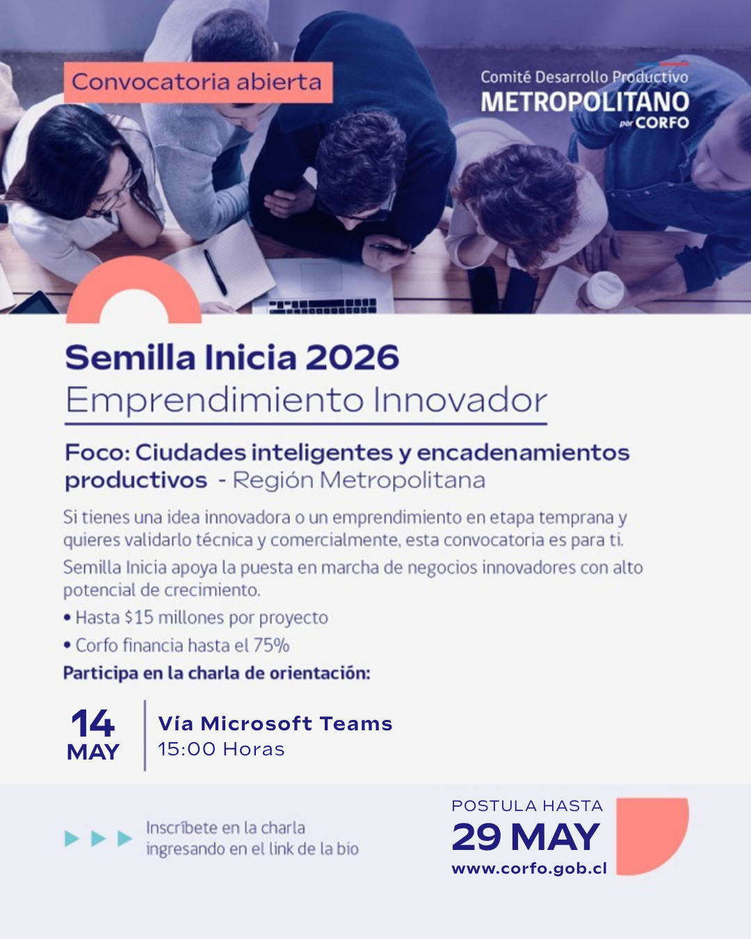 corfo convocatorias emprendimiento chile 2026