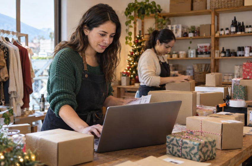 Emprendedores preparan sus envíos de Navidad ante un aumento de hasta 50% en los despachos durante diciembre, según Starken.